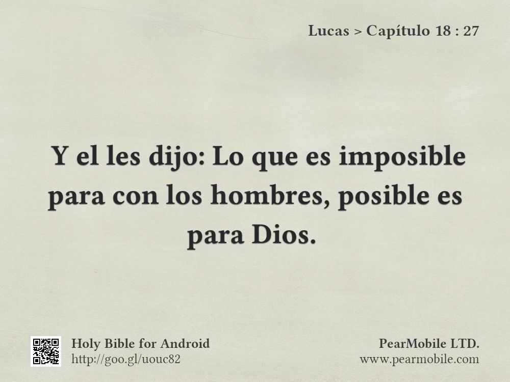 Lucas, Capítulo 18:27